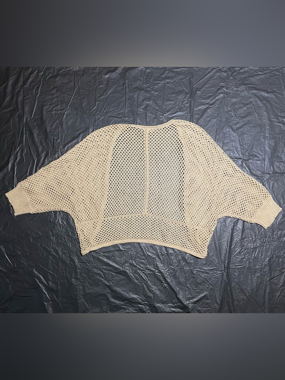 Apt. 9 Beige Open-Knit Cropped Shrug - Picture 4 of 4